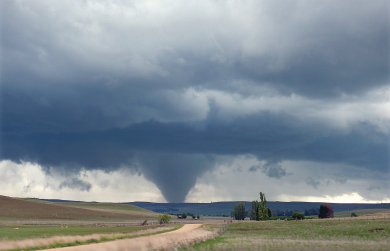 Strong tornado near the highway between Nimmitabel and Cooma New South Wales, 23 December 2008.
