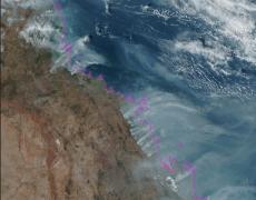 GIF: Fires in Queensland