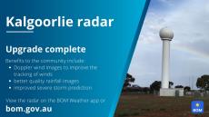 Kalgoorlie radar upgrade complete tile